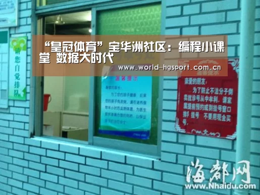 “皇冠体育”宝华洲社区:编程小课堂 数据大时代(图3) 皇冠体育网址